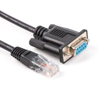 Rj45 Cat6 Cat5e เพื่อ Rs232สายเชื่อมต่อเราเตอร์คอนโซล Db9