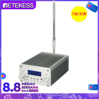 RETEKESS TR501เครื่องส่งสัญญาณ FM PLL สเตอริโอไกล,วิทยุ FM สถานีกระจายสัญญาณ76MHz-108MHz AUX อินพุตพร้อมเสาอากาศสำหรับโรงงานโบสถ์ไดรฟ์ในโรงภาพยนตร์วิทยุชุมชนปาร์ตี้การแสดงดอกไม้ไฟ (1W/6W)