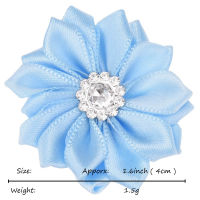 180PCS 1.6inch Ribbon Flowers Baby Girls Hair Accessories for Hairclip Barrette Hair Bows Accessories No Clip DIY Supplies