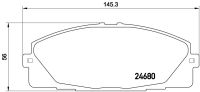 ผ้าดิสเบรคหน้า TOYOTA COMMUTER KDH200 KDH222 TRH200 TRH223 2.5 2.7 3.0 2005-2018 NTN