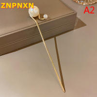 ZNPNXN ผู้หญิงโลหะปิ่นปักผม H Airpins จำลองมุกเจ้าสาวผม S Ticks อุปกรณ์ผม