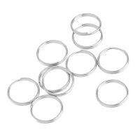 10 Pcs O Ring Stainless Steel Ring Metal Key Ring For Car House Key Fastening