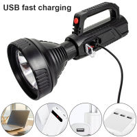 Powerful T6 LED Flashlight Portable Torch USB Rechargeable Searchlight Waterproof Spotlight Hunting Fishing Light Lanterna