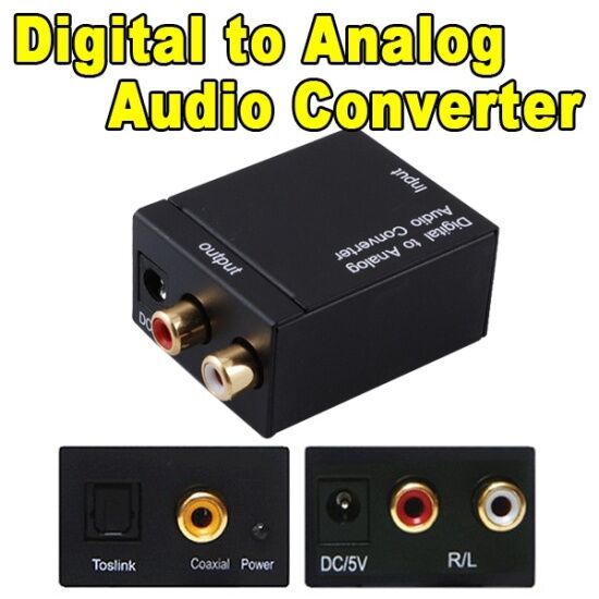 Bộ chuyển đổi âm thanh kỹ thuật số sang analog bộ khuếch đại giắc cắm rca - ảnh sản phẩm 1