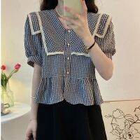 เสื้อฤดูร้อนแขนสั้นผู้หญิงเสื้อแบบหลวมสั้น