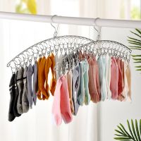 6-20Pegs Stainless Steel Clothes Drying Hanger Windproof Clothing Rack Clips Sock Laundry Airer Hanger Underwear Socks Holder