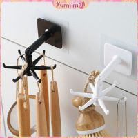 Yumi ตะขอติดเพดาน ติดผนัง  ที่แขวนติดผนัง 6 แฉก ขอเกี่ยวหมุนได้ 360 ° Hexagonal self-adhesive hook