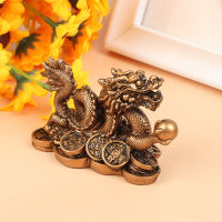 CK Chinese Auspicious Dragon Statuette Resin Sculpture Decoration Home Decoration