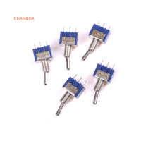 ?【Lowest price】CHANGDA 5pcs ON-OFF-ON 3Pin 3ตำแหน่ง MINI LATCHING SWITCH AC 125V/6A