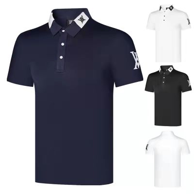 New black and white golf mens outdoor sports casual breathable quick-drying perspiration short-sleeved T-shirt polo shirt top ANEW FootJoy Titleist SOUTHCAPE Amazingcre TaylorMade1 Mizuno▩☑