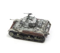 172 Scale PP0058อเมริกัน M5A1 Light Tank Snow ภาพวาดรถหุ้มเกราะของเล่นแฟนสะสมของที่ระลึก Gift