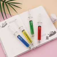 hot【DT】❂✠✐  Syringe Ballpoint Plastic Needle Stylus Student Stationery