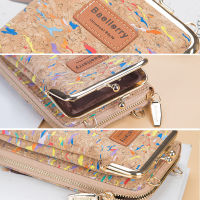 2022 New Fashion Women Wallets Wood Grain Chain Long Top Quality Card Holder Classic Female Purse Zipper Brand Wallet For Women