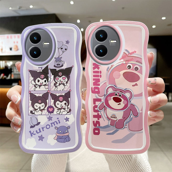 เคสคลังสินค้าพร้อมสำหรับ-vivo-s16-s16pro-เคสมือถือ-vivo-s16e-น่ารักเคส-tpu-นิ่มลายการ์ตูนลายคลื่นกรอบใส