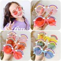 Kids Sunglasses Girls Boys Brand Round Rainbow Colorful Childrens Sun Glasses Fashion Pink Shade Baby Eyewear UV400 2-8 Goggles Cycling Sunglasses