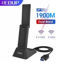 EDUP USB 1900Mbps 3.0อะแดปเตอร์ WIFI Dual Band 5.8Ghz 2.4Ghz การ์ดเครือข่าย USB Wifi ระยะไกลสำหรับโน็คบุคตั้งโต๊ะตัวรับสัญญาณ