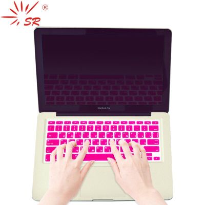 SR 14 Colors US Russian Language Letter Silicone Keyboard Cover Sticker For Macbook Air 13 Pro 13 15 17 Retina Protector  Film Keyboard Accessories