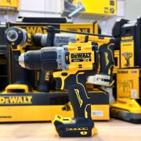 Dewalt สว่านกระแทกไร้แปรงถ่าน20V DCD805สว่านกระแทกไฟฟ้าไร้สาย1/2ควบคุมความเร็วรอบที่ก้าวแบบชาร์จไฟได้