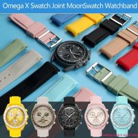 ปลายโค้งสายนาฬิกายางสำหรับOmega X Swatchˉ Joint MoonSwatchˉ Constellation Men Womenกันน้ำกีฬานาฬิกาสายคล้องคอ 20 มม.