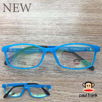 Paul Frank กรอบแว่นตา สำหรับตัดเลนส์ แว่นตาชาย หญิง Fashion รุ่น 3003 C-5 สีฟ้า กรอบเต็ม ทรงเหลี่ยม ขาข้อต่อ วัสดุ TR 90 รับตัดเลนส์ทุกชนิด