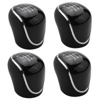 4X 6 Speed Car PU Leather Gear Shift Knob Shift Lever for Mondeo IV C-MAX Transit Focus MK3 MK4 Kuga