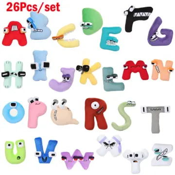Funny Alphabet Lore Plush Toys Doll Kawaii 26 English Letters Stuffed Toys  Kids