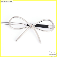 [The Bakerry] ใหม่วินเทจเหล็กยึดโบว์โบว์ผมผม barrettes ผู้หญิงอุปกรณ์ผม