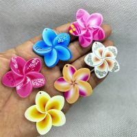 【CC】▥✘  10pcs Cartoon Charms Five Floral Pendant Earrings Necklaces Jewelry Making Crafts