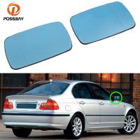 Lensa Kaca Spion Sdepisi Biru Mobil Dengan Pemanas Untuk BMW 3 5 Seri รถซีดาน E39 E46ขนาดกะทัดรัด1997-2006 Sesori