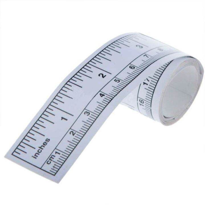 FGHJD Rulers New Machine Adhesive Silver Vinyl Tape Self Measure Ruler