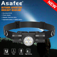 Asafee HP330, 3 Samsung 351B LED ultra bright outdoor headlights multiple gear switching portable flashlight use18650 battery, IP66 waterproof