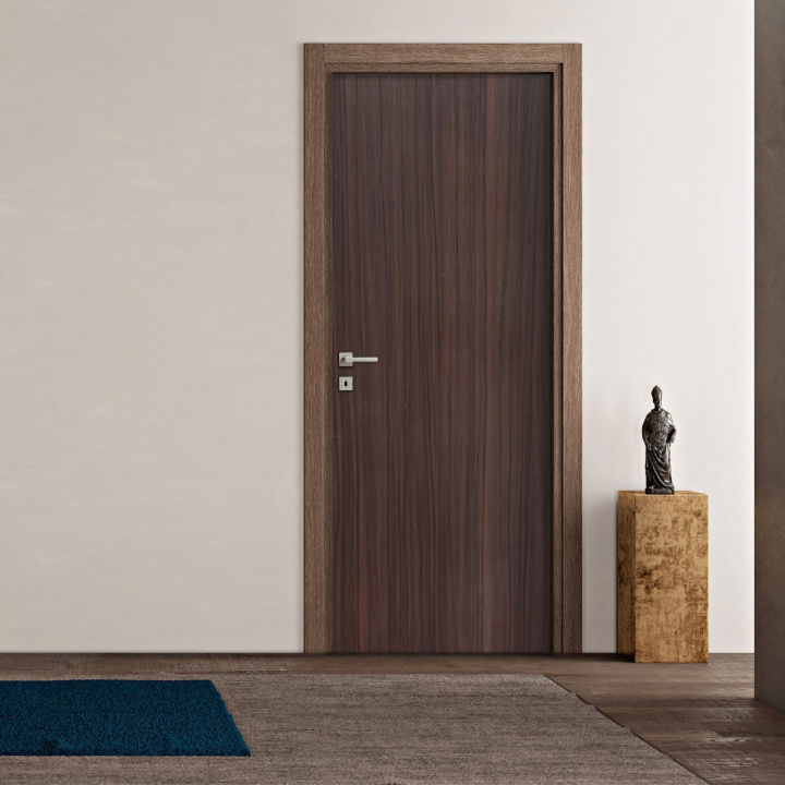ประตู-aqua-upvc-บานเรียบลายไม้-สี-chocolate-leowood