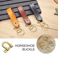 Konektor sambungan sekrup kualitas tinggi gantungan kunci gesper baja tahan karat gantungan kunci kait kuningan padat Carabiner D Bow Staples