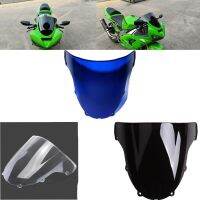 Ot☌แผ่นเบี่ยงกระจกรถยนต์กันลมกระจกรถจักรยานยนต์สำหรับ Kawasaki Ninja ZX6R 636 2003 2004