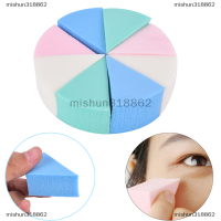 mishun318862 8pcs สามเหลี่ยมรูปนุ่ม Magic Face ทำความสะอาดเครื่องสำอางพัฟล้างหน้าแต่งหน้า