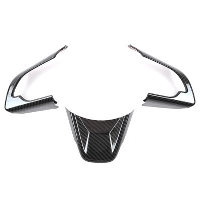 【YF】 Car Steering Wheel Decoration Cover Trim Stickers for Suzuki Jimny 2019 2020 2021 Interior Accessories Carbon Fiber