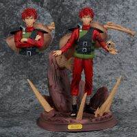 อะนิเมะนารูโตะ Shippuden Gaara Kazekage Battle Ver. GK ชุดสะสมรูปปั้นเกมตุ๊กตาขยับแขนขาได้ PVC ของขวัญตุ๊กตาโมเดลของเล่นเด็ก24ซม.