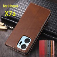 Leather Case for Huawei Honor X7a Flip Case Card Holder Holster Magnetic Attraction Cover Honor X7a Wallet Case Fundas Coque
