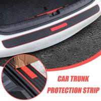 【CW】Car Trunk Door Sill Plate Rear Bumper Guard Anti-collision Protector Rubber Pad Strip Anti-scratch Strip Rear Trunk Protector