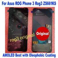 Original LTPro AMOLED สำหรับ ROG ศัพท์3 I003DD I003D จอแสดงผล LCD Touch Screen Digitizer Assembly Sensor Pantalla