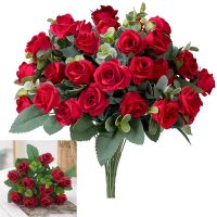 【hot】▨❈♟  Artificial Eucalyptu Bouquet 10Heads Fake Wedding Mothers Day Valentines