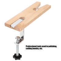 ：》《{ Jewelers Bench Pin Clamp Wooden Jewellers Watch Repair Workbench Professional Jewelers Making Processing V Slot Clip Tool