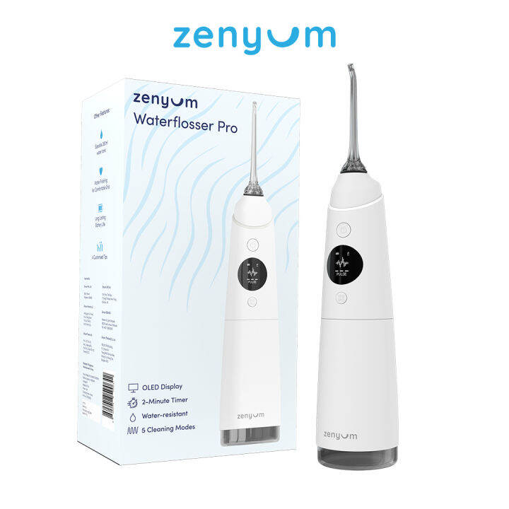 zenyumsonic-แปรงสีฟันไฟฟ้า-ดำ-waterflosser-pro-set-ไหมขัดฟันพลังน้ำ-ดำ-ขาว-รับประกัน1ปี