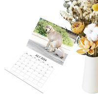 Wall Calendar 2024 Dog Pooping Monthly Wall Calendar 2024 Funny Hangable Paper Calendar For Home Hostel Living Room Hotel