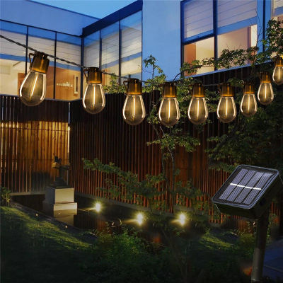 New Solar String Lights Outdoor Crystal Globe Lights with 8 Modes Waterproof Solar Powered Patio Light for Garden Party Decor