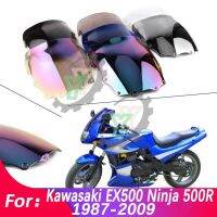 ♦6/ex-500/EX 500R GPZ 500ที่เบนทางลมลมกระจกรถจักรยานยนต์สำหรับ Kawasaki Ninja EX500/EX500R/GPZ500 1987-2007 2008 2009