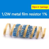 Metal Film Resistor 1/2W 1 Five-color Ring Resistor 10ohm A Resistance Value (50 PCS)