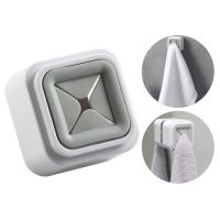 ✆☃❇ Towel Plug Holder Punch Free Silica Gel Bathroom Organizer Rack Towels Storage Wash Cloth Clip Bathroom Kitchen Accessories Tool