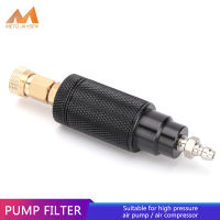 Black High-Pressure Pump Filter with M10x1 Thread Quick Disconnect Air Compressor Water-Oil Separator Air Filtering 40Mpa 400Bar 6000Psi Filtering Element PCP Air Pumps Parts &amp; Accessories