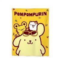 พรมผนังการ์ตูนน่ารัก Pomppurin Y2K ตกแต่งห้อง Hiasan Kamar Cinnamoroll Kuromi สุดสร้างสรรค์ของขวัญสำหรับเด็ก